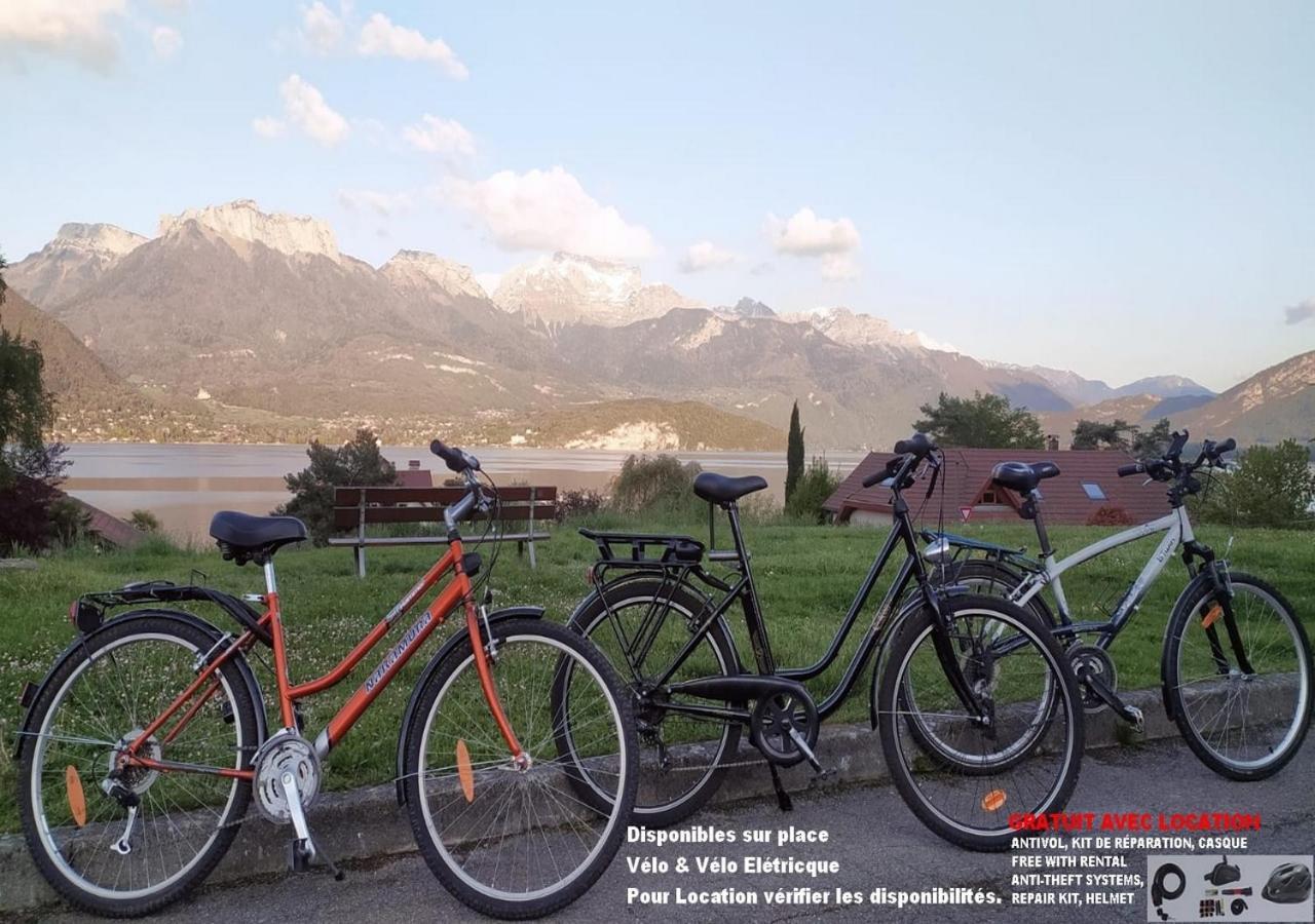 Chambre Privée 2 pas du lac chez l'habitant Sévrier Esterno foto